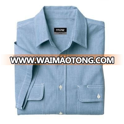 Cotton Short Sleeve Work Shirt for men