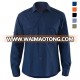 Men's Long Sleeve Pocketed cotton Industrial Blue work shirt