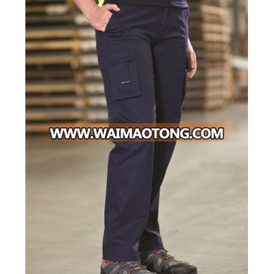 Navy blue 310 gsm cotton drill ladies heavy-duty work pant durable men cargo work pants