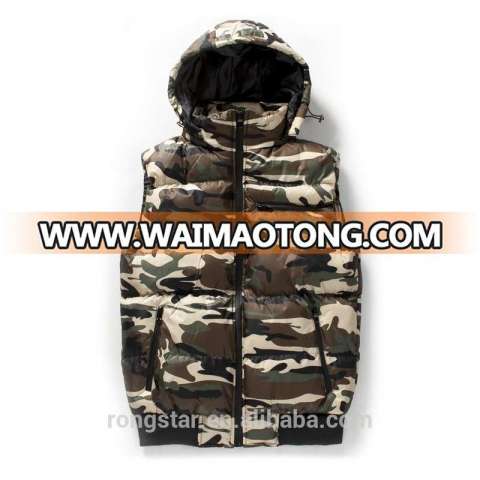 mens winter vest wadding sport with zipper